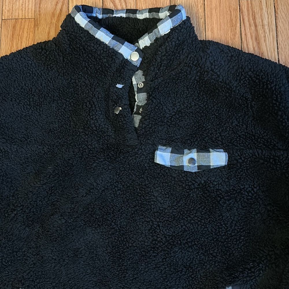 Buffalo plaid lined fleece - Picture 2 of 5